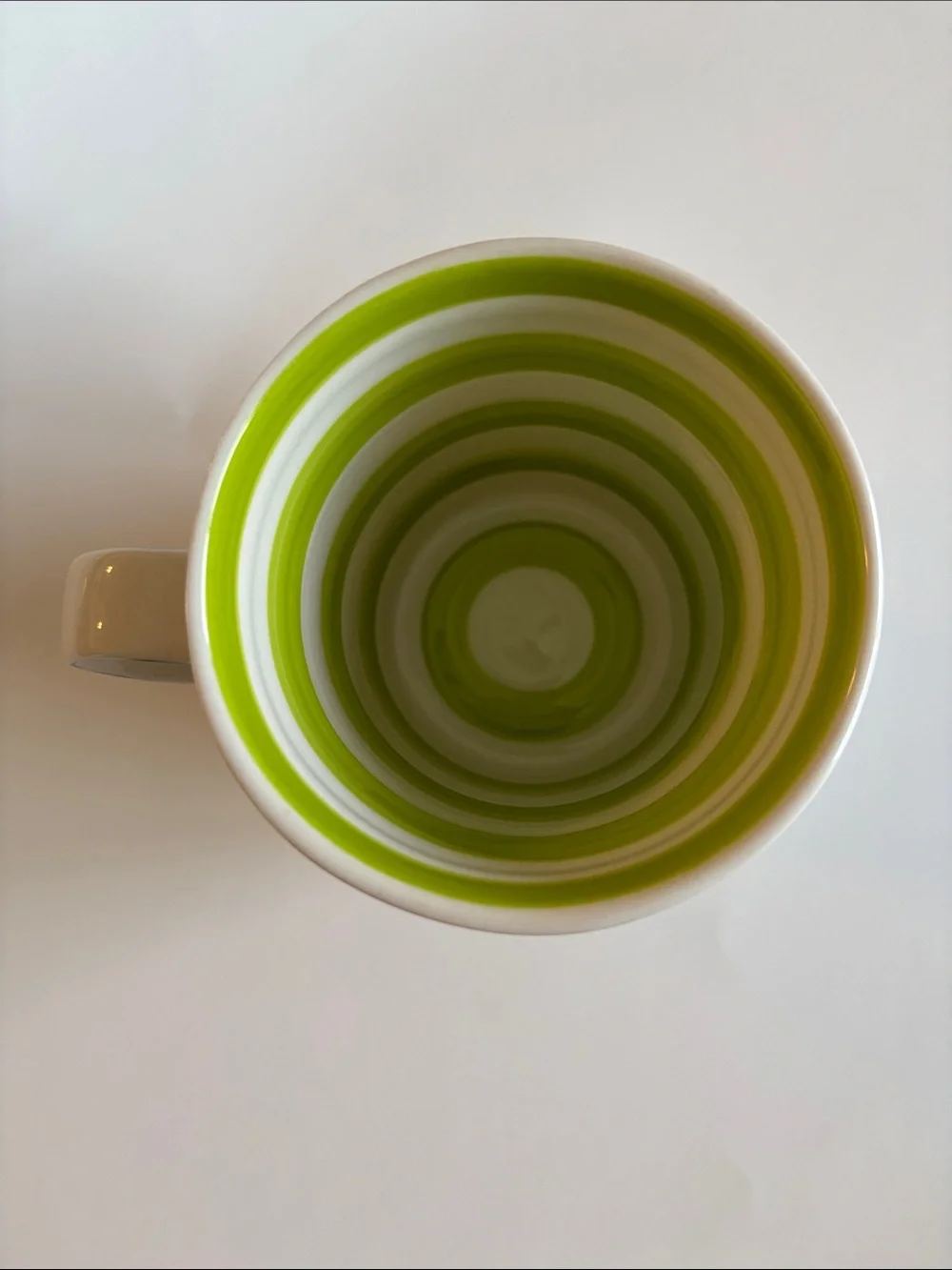 Molly Hatch Anthropologie Make It happen Crown Green Stripe Mug